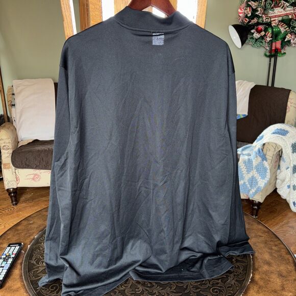 Nike Golf Dri-Fit Black Long Sleeve Mock Turtle Neck Size XXL - Picture 4 of 4